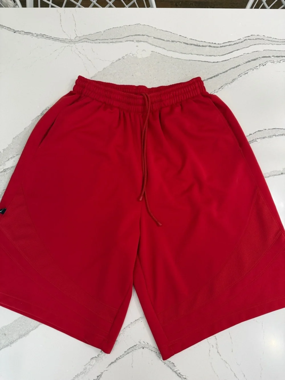 Vintage Jordan Men's Red Athletic Basketball Shorts XXL